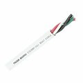 Pacer Group Pacer Round 4 Conductor Cable, 100', 16/4 AWG, Black, Green, Red and White WR16/4-100